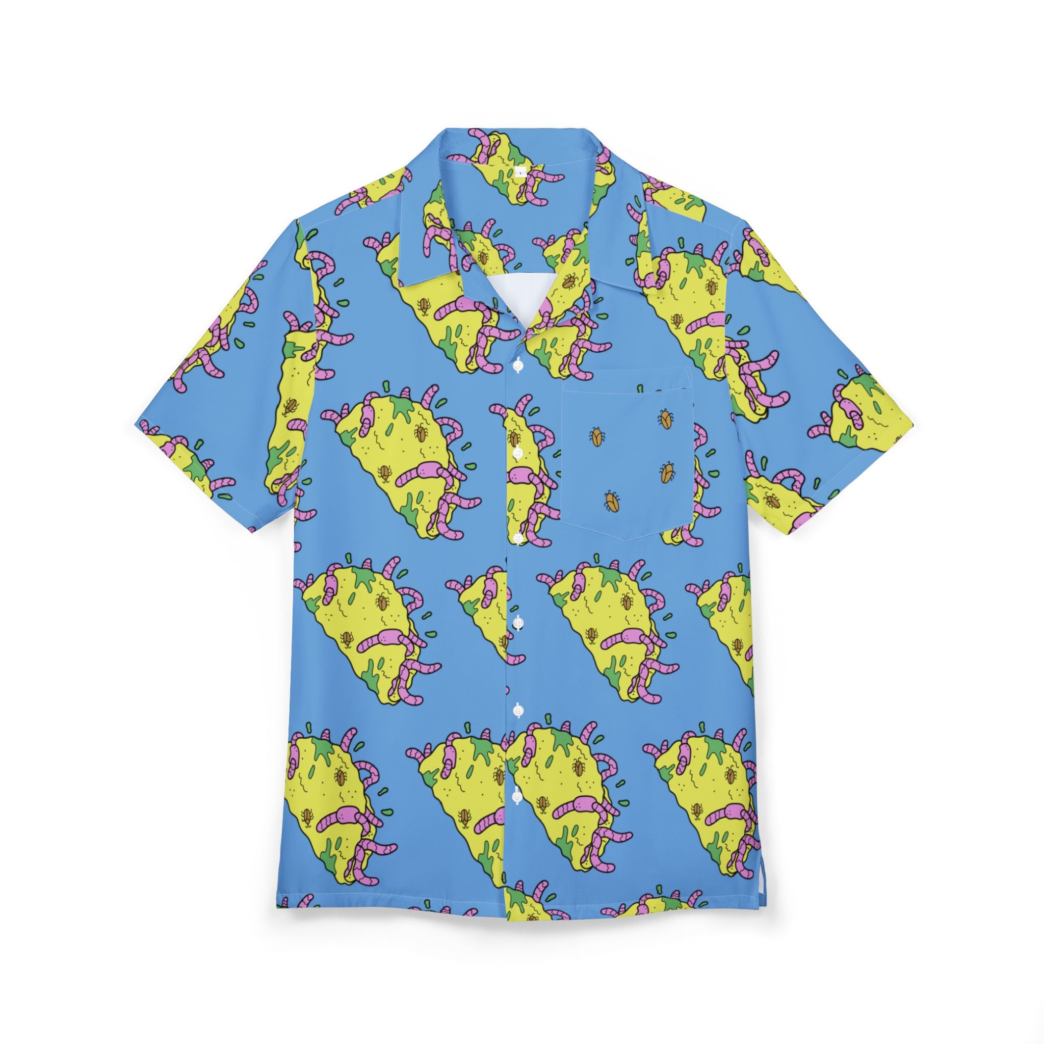 “2Filthi” Slime Fiesta Hawaiian Button-Down Shirt