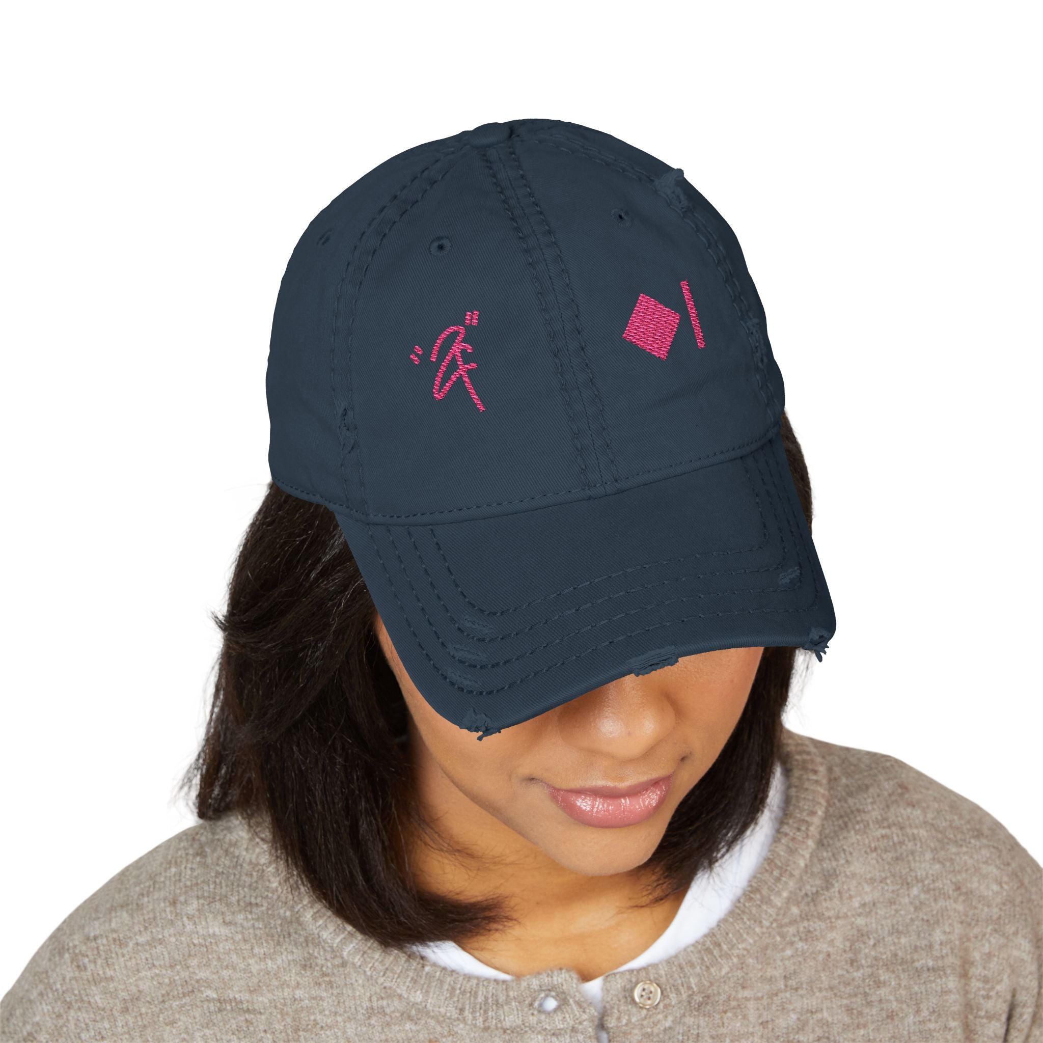 “2Filthi” Filth Wave Zero One Distressed Hat Embroidered