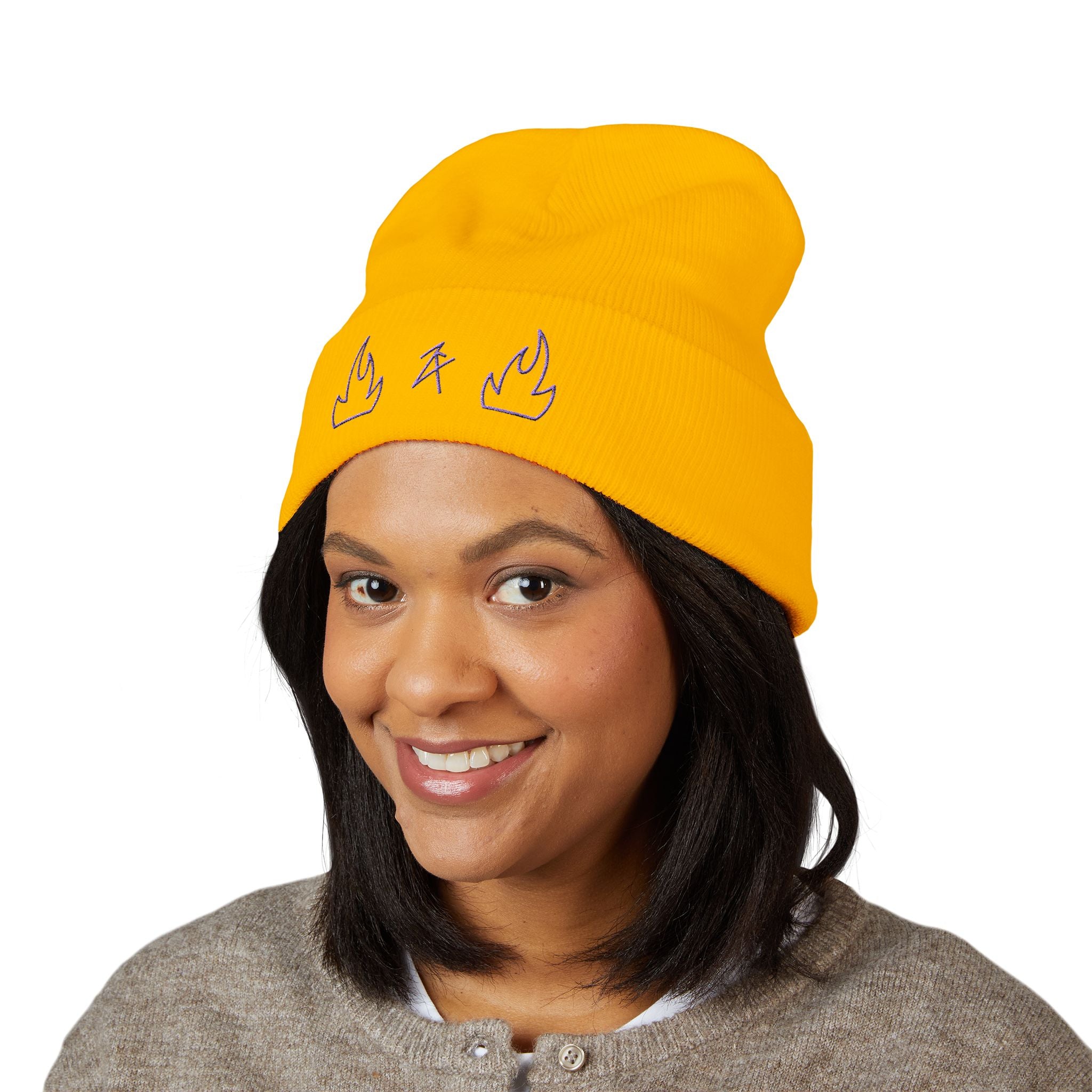 “2Filthi” Embroidered Logo Beanie in Turbo Duck Colorway