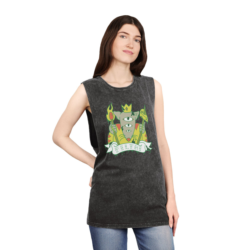 “2Filthi” King of Filth Unisex Stonewash Tank Top