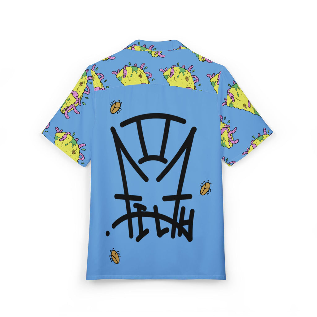 “2Filthi” Slime Fiesta Hawaiian Button-Down Shirt