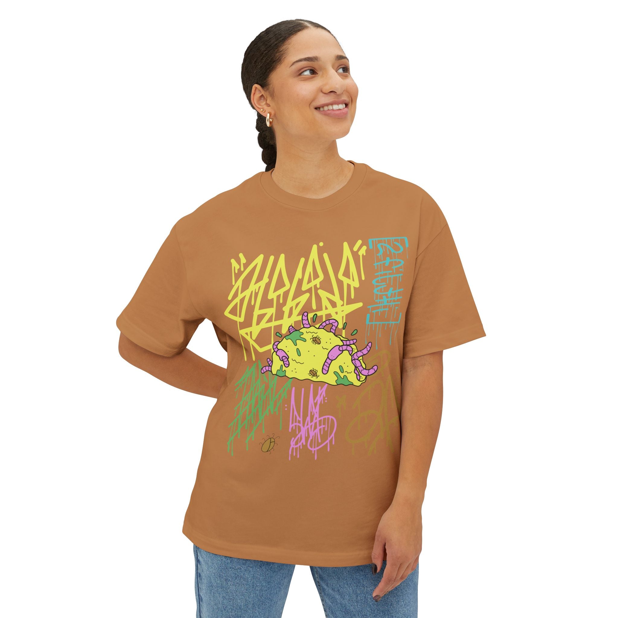 “2Filthi” Slime Fiesta Oversized Boxy Tee