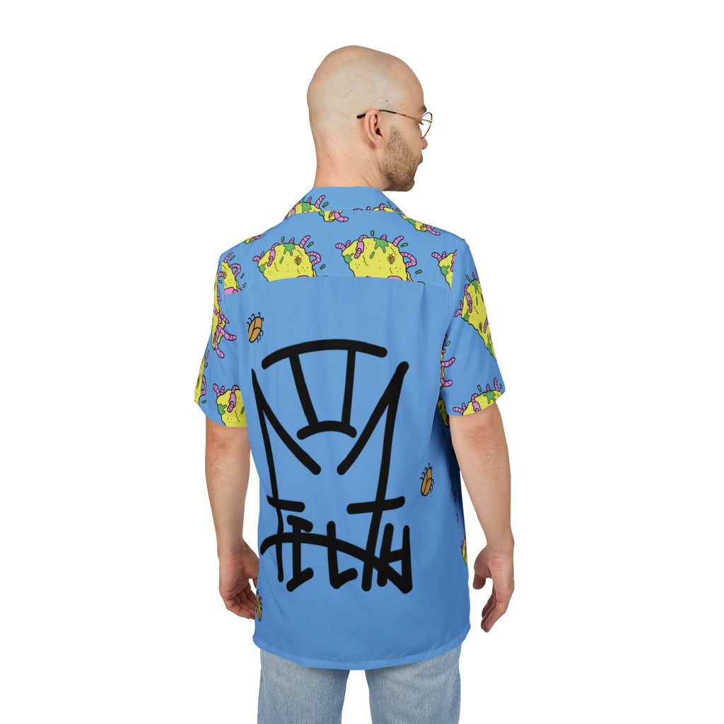 “2Filthi” Slime Fiesta Hawaiian Button-Down Shirt