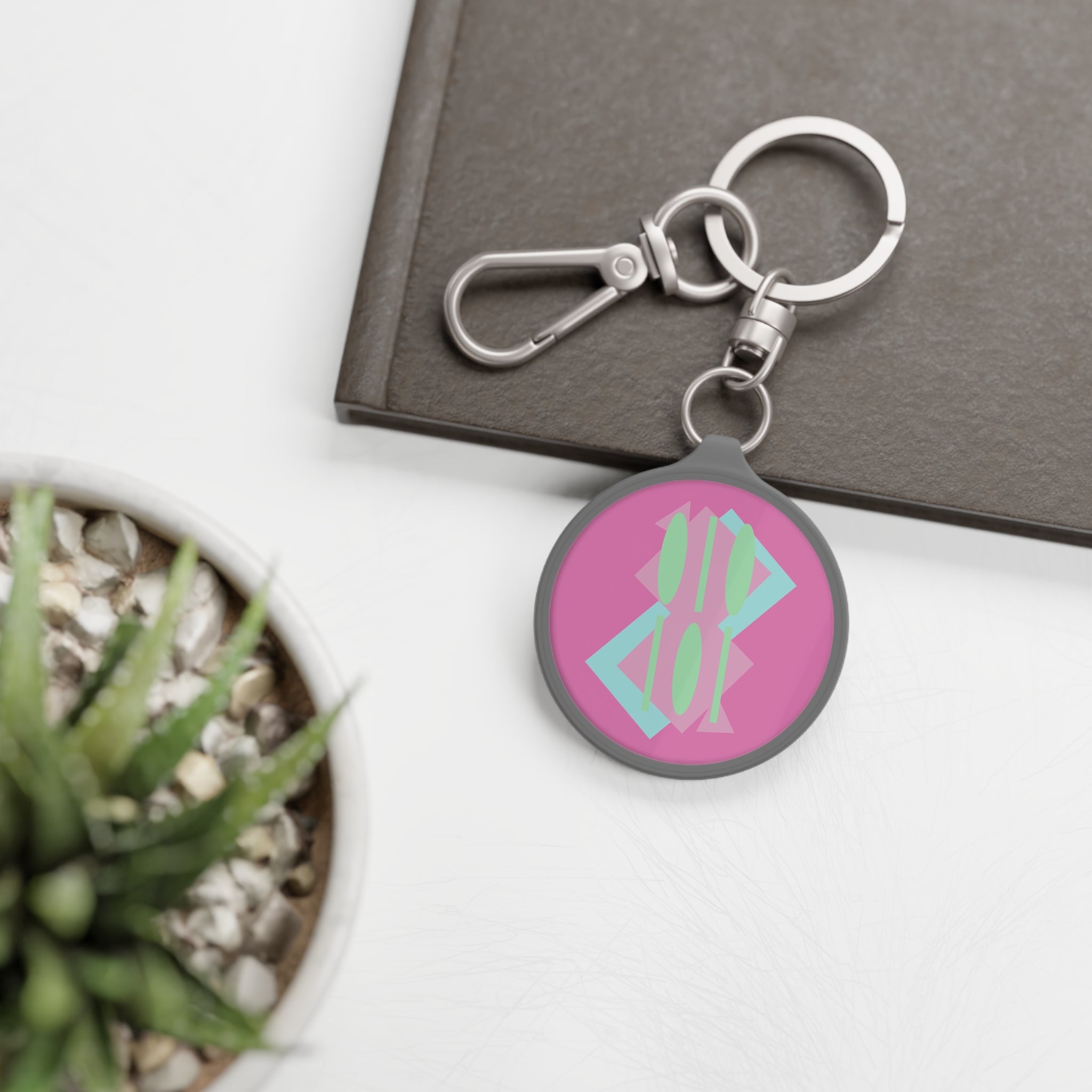 “2Filthi” Filth Wave Zero One Pink Keyring Tag