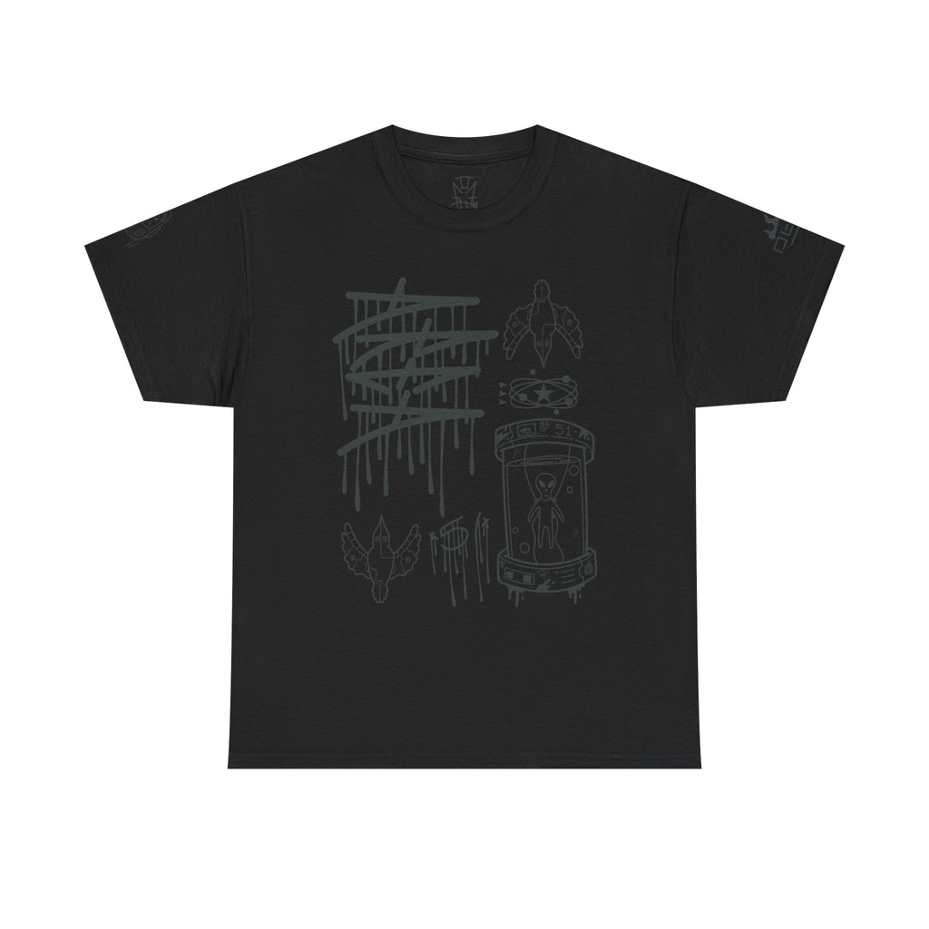 “2Filthi” 51 Conspiracies Black out Tee
