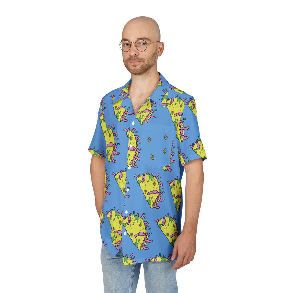 “2Filthi” Slime Fiesta Hawaiian Button-Down Shirt