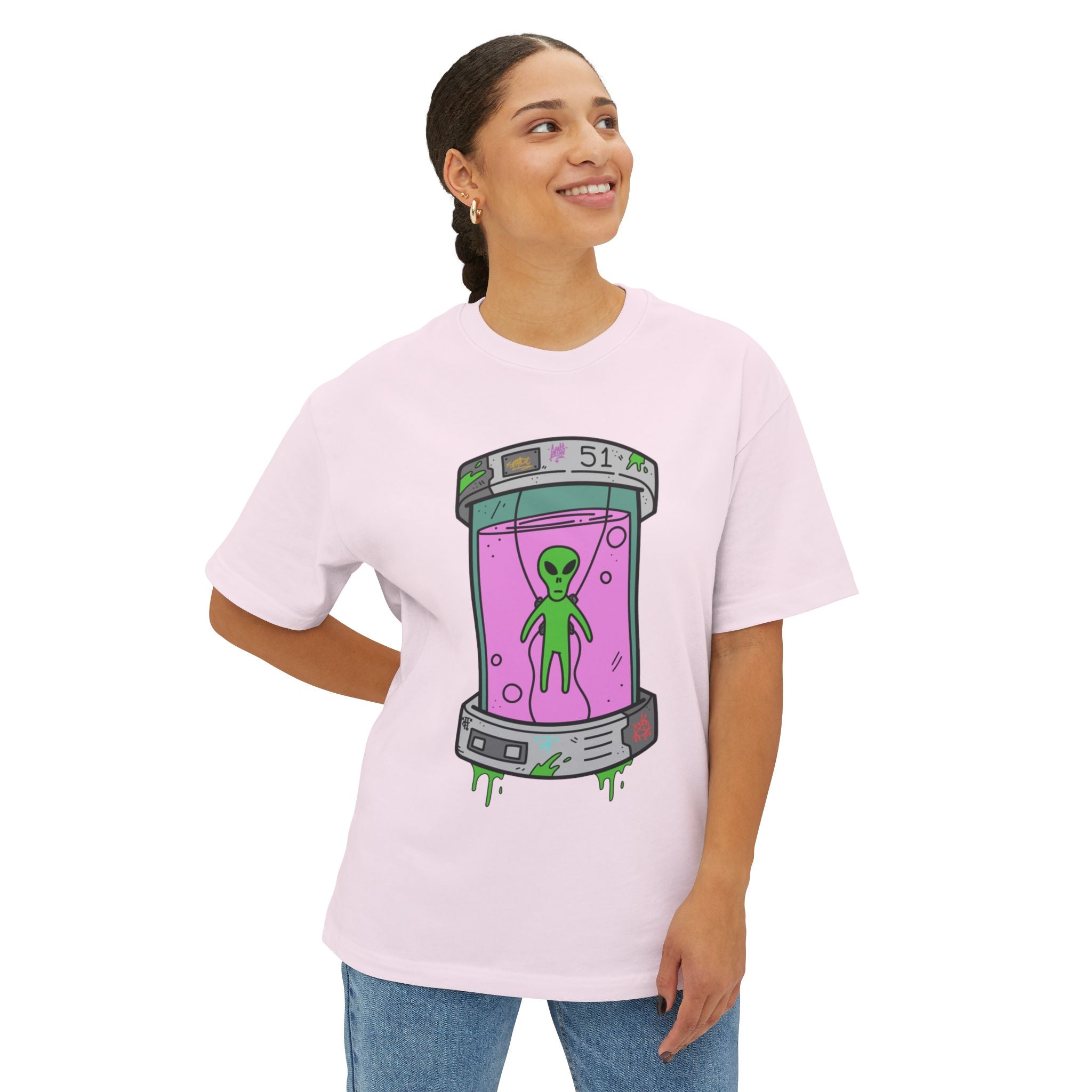 51 Conspiricies boxy style t-shirt by “2 Filthi”